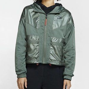 nike army green jacket
